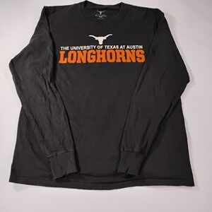 We are Texas Men's Size Small Black University of Texas Long Sleeve Tee Shirt